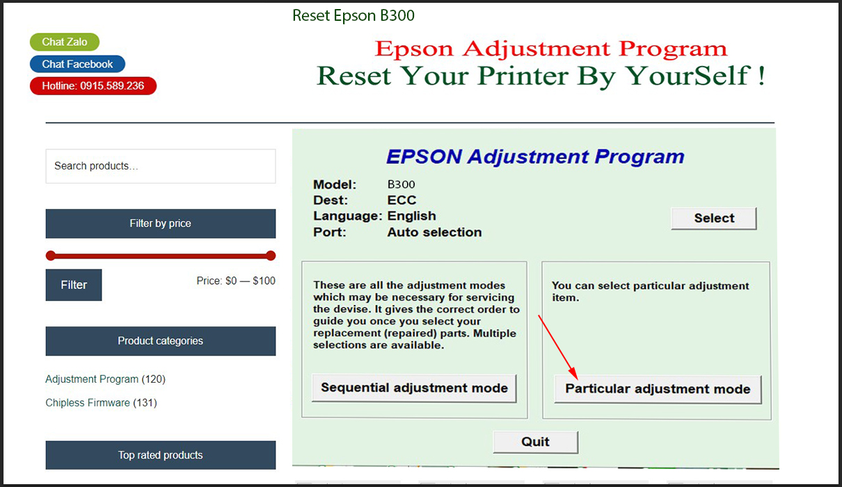 Epson B300 Epson B300 bước 3