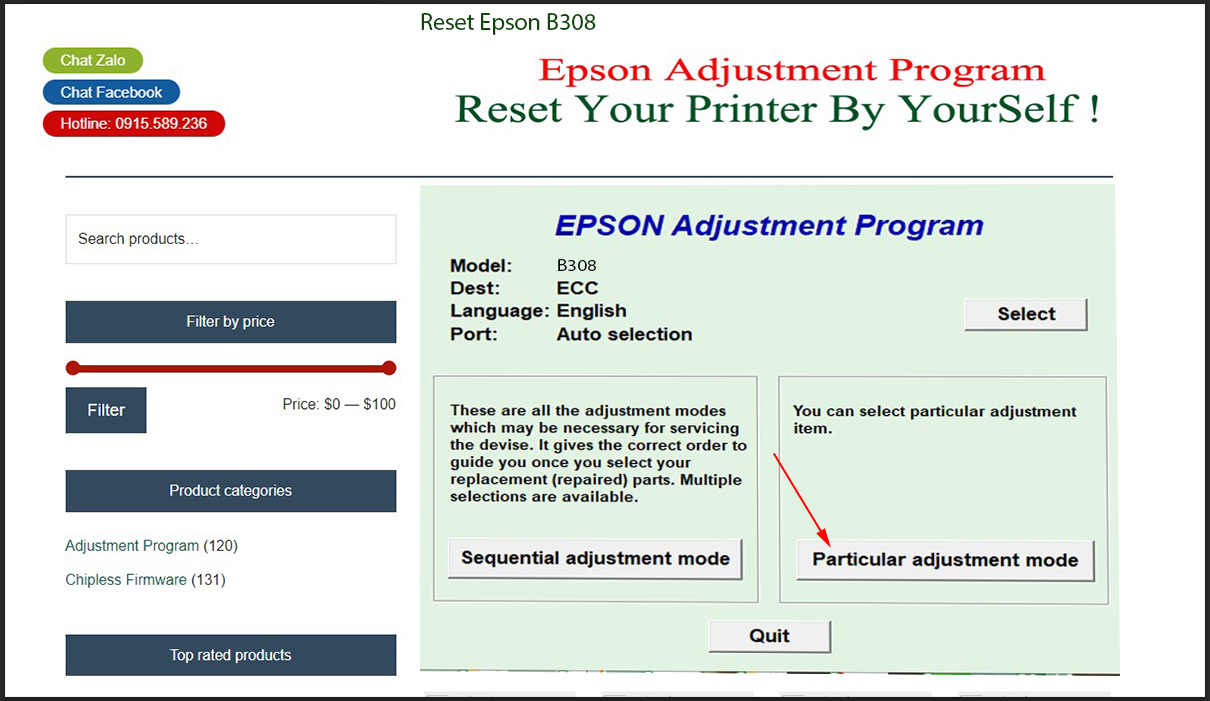 Epson B308 Epson B308 bước 3