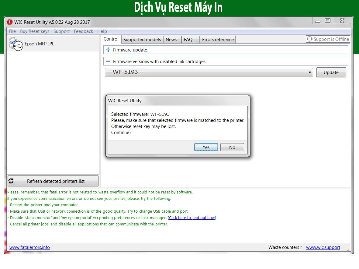 Key Chipless May In Epson WF-5193 Step 5