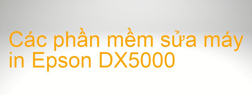 phần mềm sửa máy in Epson DX5000