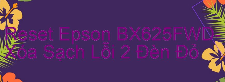 Reset Epson BX625FWD-Xóa Sạch Lỗi 2 Đèn Đỏ