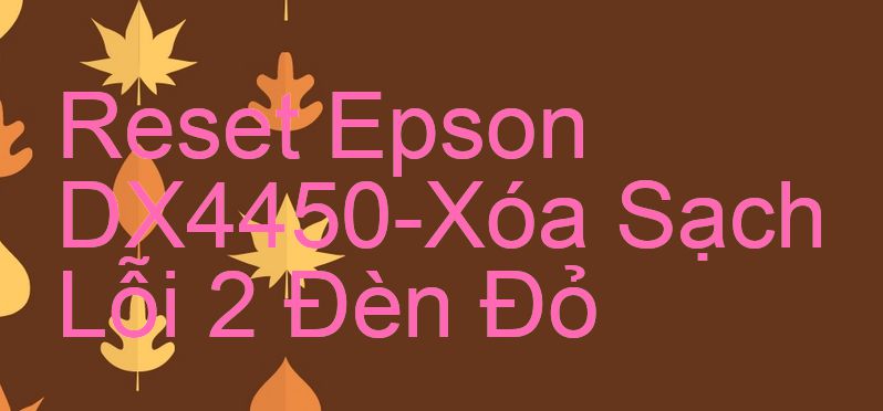 Reset Epson DX4450-Xóa Sạch Lỗi 2 Đèn Đỏ