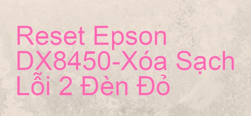 Reset Epson DX8450-Xóa Sạch Lỗi 2 Đèn Đỏ