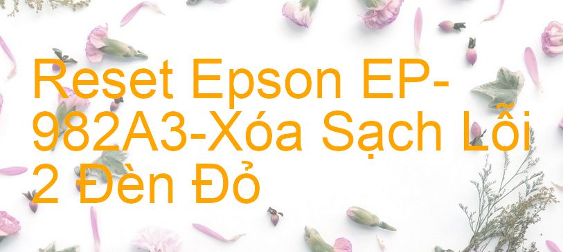 Reset Epson EP-982A3-Xóa Sạch Lỗi 2 Đèn Đỏ