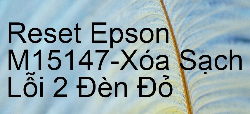 Reset Epson M15147-Xóa Sạch Lỗi 2 Đèn Đỏ