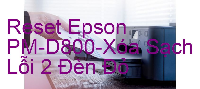 Reset Epson PM-D800-Xóa Sạch Lỗi 2 Đèn Đỏ
