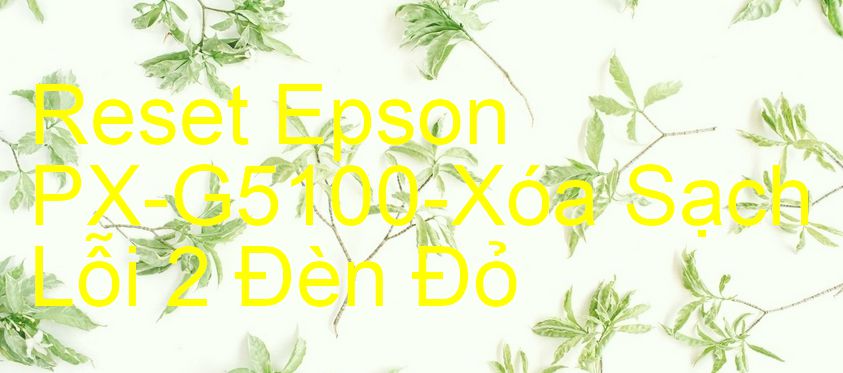 Reset Epson PX-G5100-Xóa Sạch Lỗi 2 Đèn Đỏ
