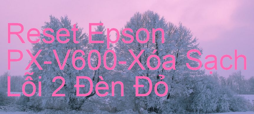 Reset Epson PX-V600-Xóa Sạch Lỗi 2 Đèn Đỏ