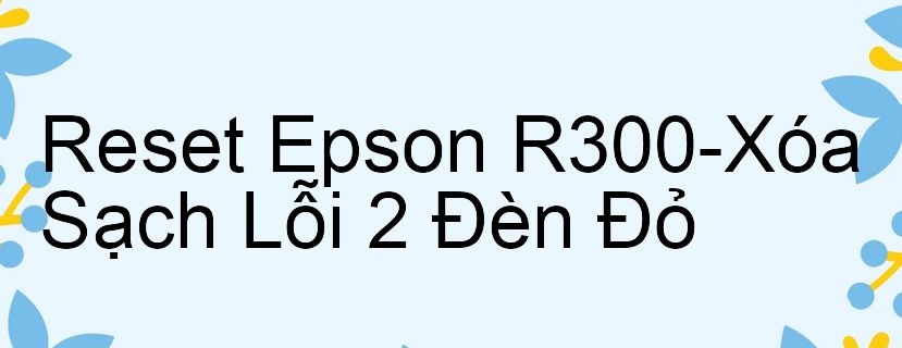 Reset Epson R300-Xóa Sạch Lỗi 2 Đèn Đỏ
