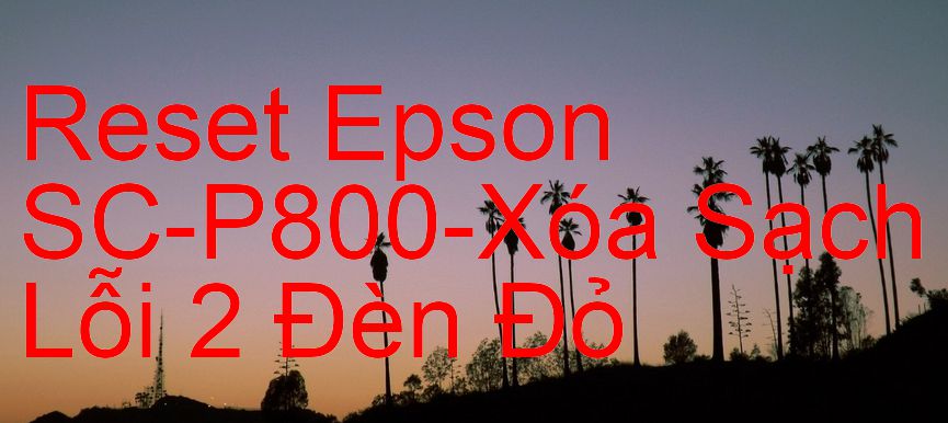 Reset Epson SC-P800-Xóa Sạch Lỗi 2 Đèn Đỏ
