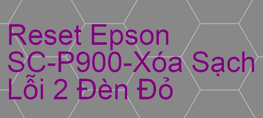 Reset Epson SC-P900-Xóa Sạch Lỗi 2 Đèn Đỏ