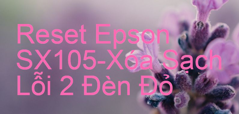 Reset Epson SX105-Xóa Sạch Lỗi 2 Đèn Đỏ