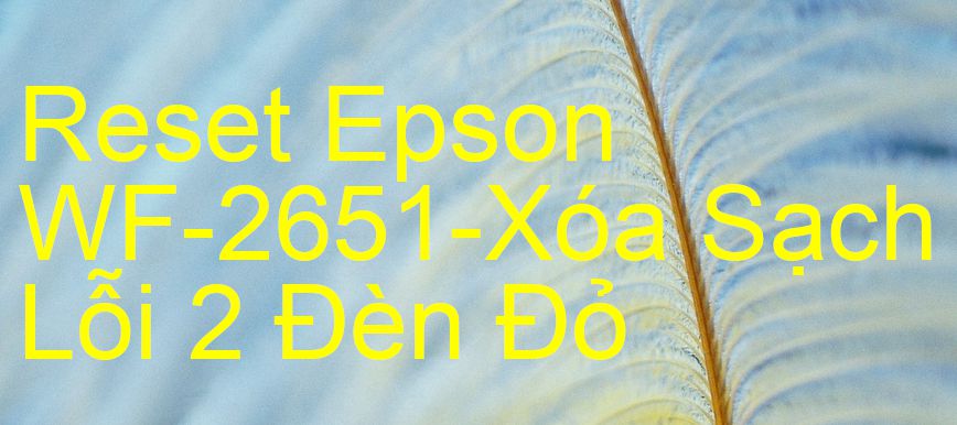 Reset Epson WF-2651-Xóa Sạch Lỗi 2 Đèn Đỏ