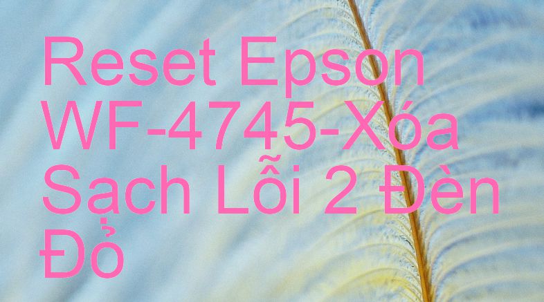 Reset Epson WF-4745-Xóa Sạch Lỗi 2 Đèn Đỏ