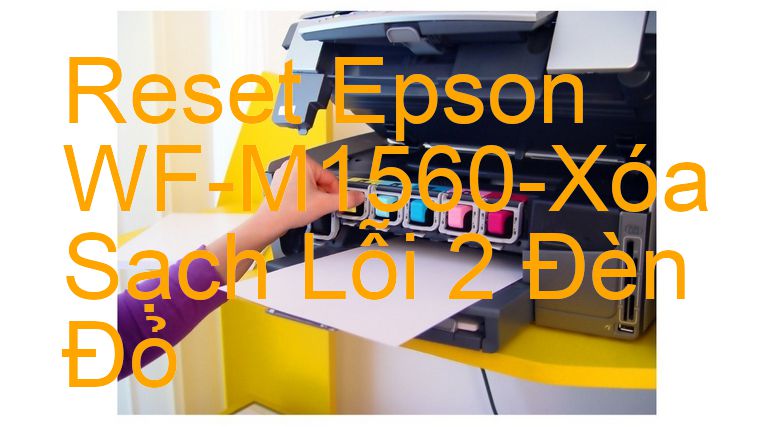 Reset Epson WF-M1560-Xóa Sạch Lỗi 2 Đèn Đỏ