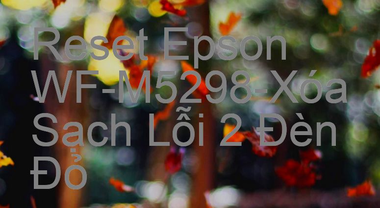 Reset Epson WF-M5298-Xóa Sạch Lỗi 2 Đèn Đỏ