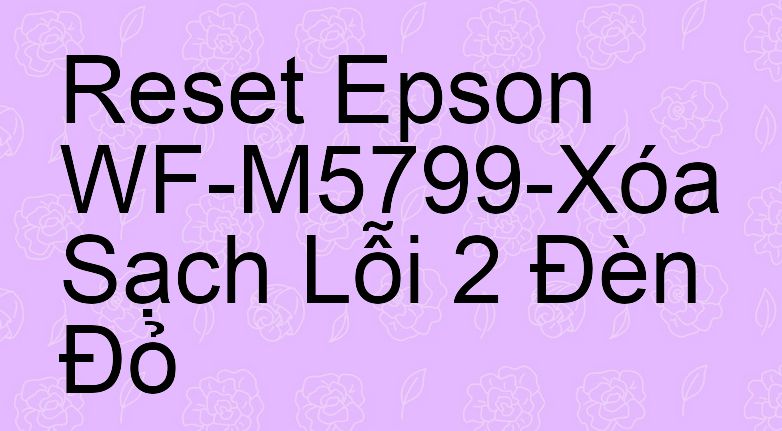 Reset Epson WF-M5799-Xóa Sạch Lỗi 2 Đèn Đỏ
