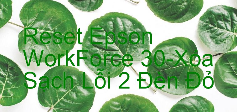Reset Epson WorkForce 30-Xóa Sạch Lỗi 2 Đèn Đỏ