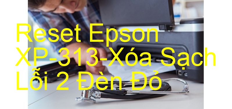 Reset Epson XP-313-Xóa Sạch Lỗi 2 Đèn Đỏ