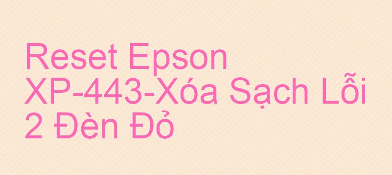 Reset Epson XP-443-Xóa Sạch Lỗi 2 Đèn Đỏ