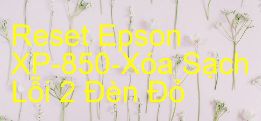 Reset Epson XP-850-Xóa Sạch Lỗi 2 Đèn Đỏ
