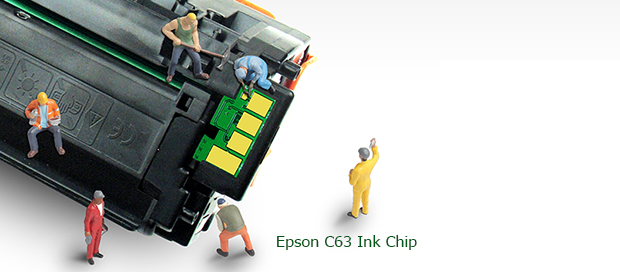 Chip mực thải máy in Epson C63