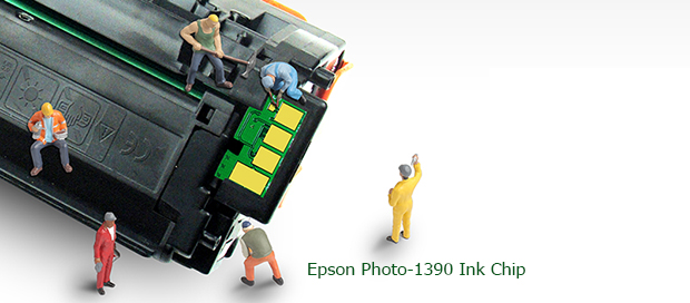 Chip mực thải máy in Epson Photo-1390