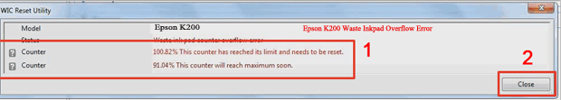 mực thải máy in Epson K200 full 100%