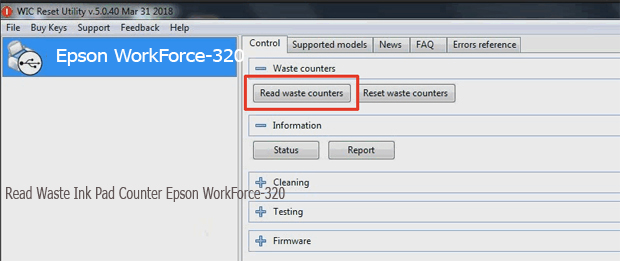 Epson WorkForce-320 service required