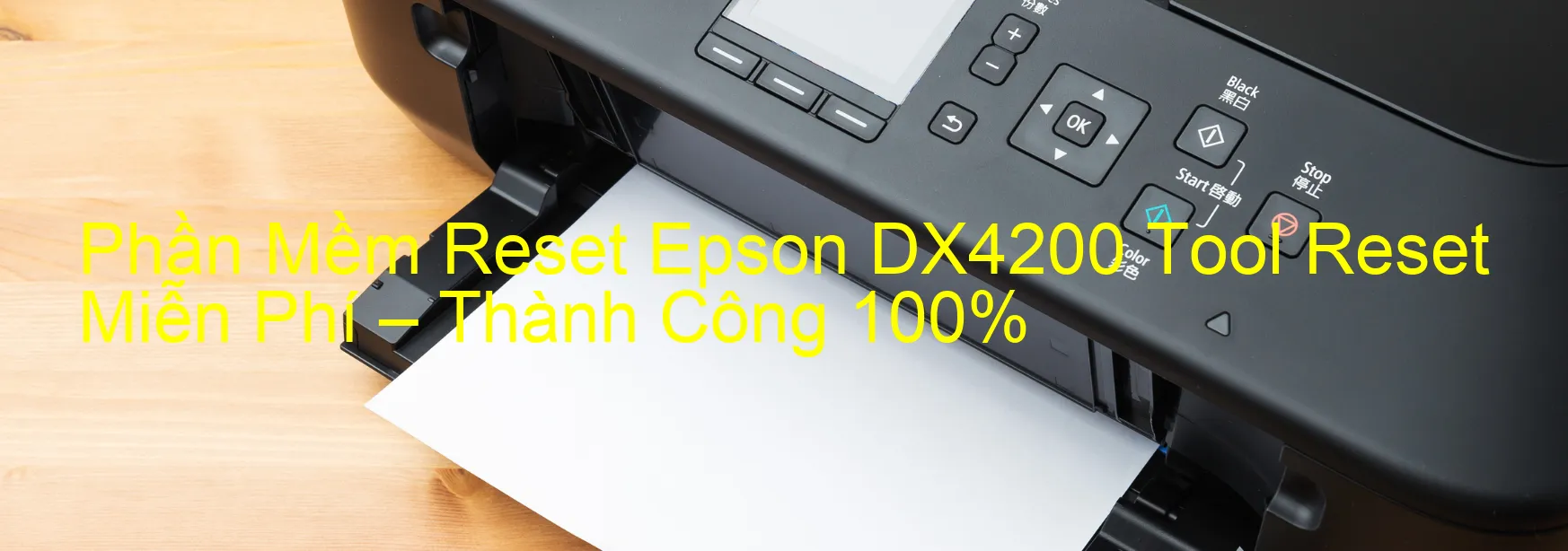 reset máy in Epson DX4200