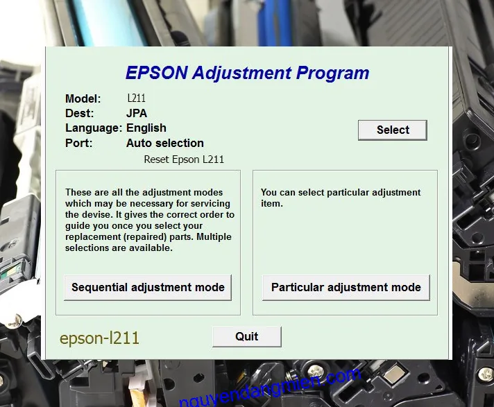 Reset Epson L211