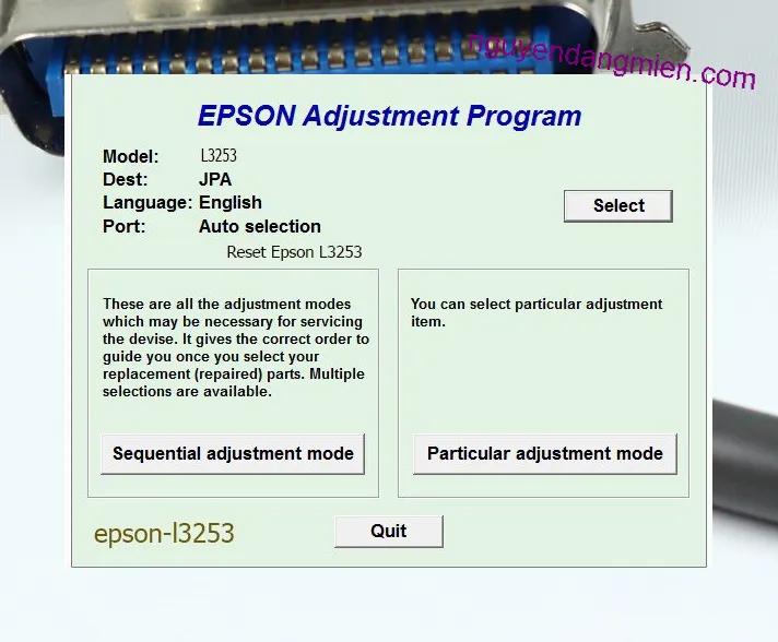 Reset Epson L3253