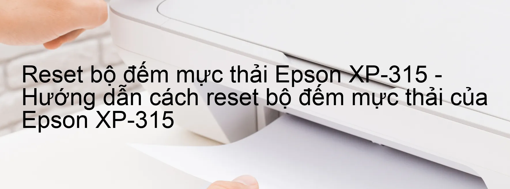 Reset bộ đếm mực thải Epson XP-315 - Hướng dẫn cách reset bộ đếm mực thải của Epson XP-315
