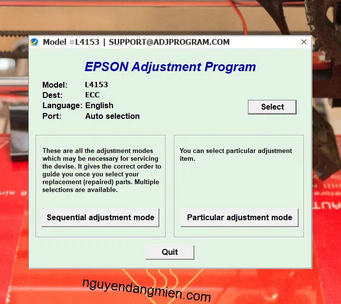 Epson L4153 AdjProg
