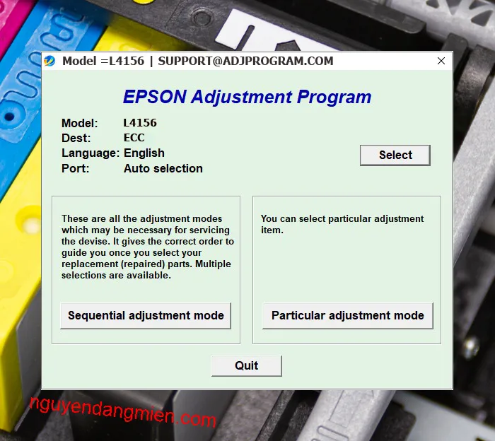 Epson L4156 AdjProg