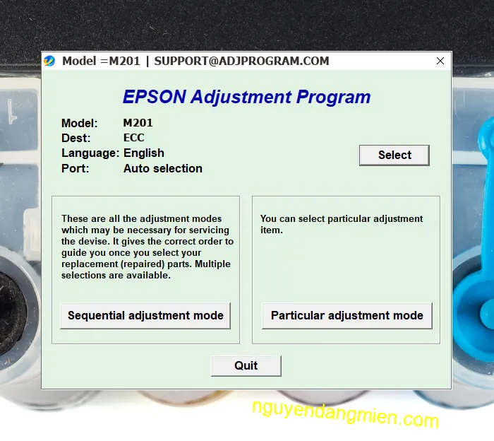 Epson M201 AdjProg