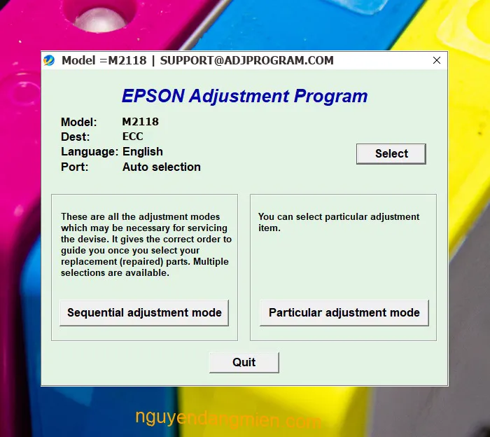 Epson M2118 AdjProg
