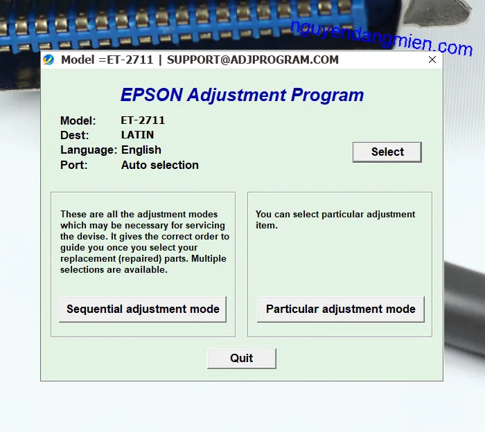 Epson ET-2711 AdjProg