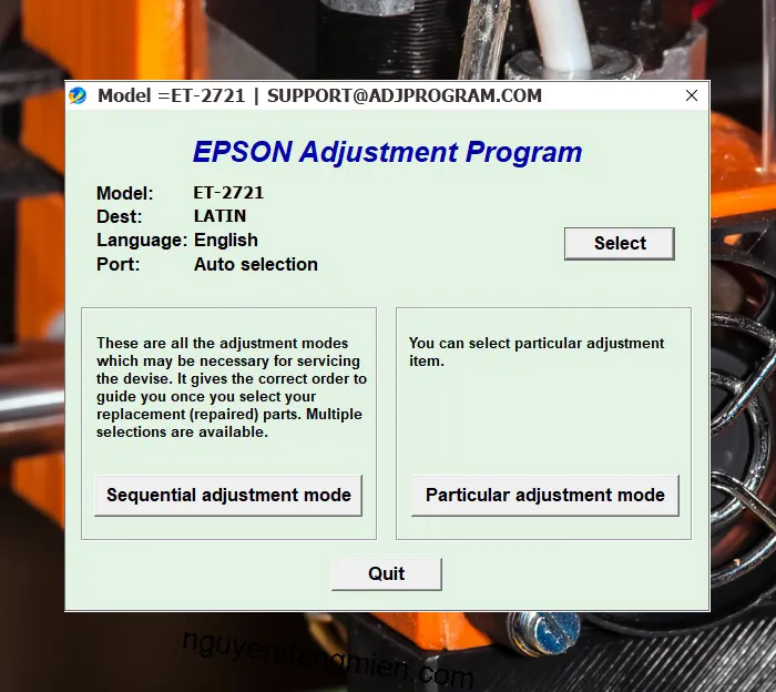 Epson ET-2721 AdjProg