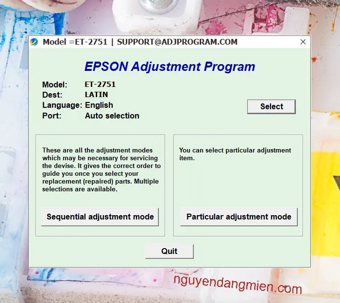 Epson ET-2751 AdjProg
