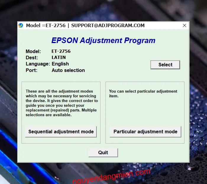 Epson ET-2756 AdjProg