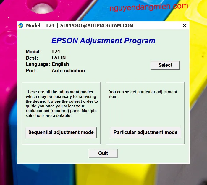 Epson Stylus T24 AdjProg