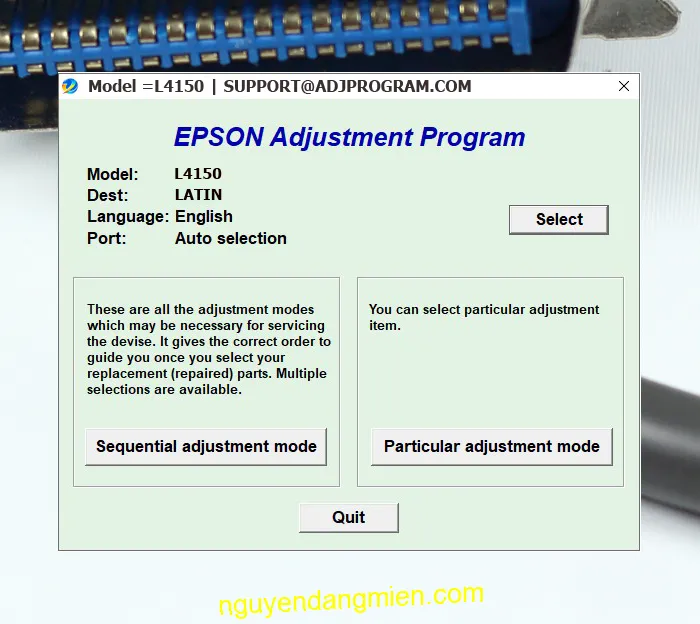 Epson L4150 AdjProg