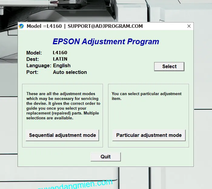 Epson L4160 AdjProg