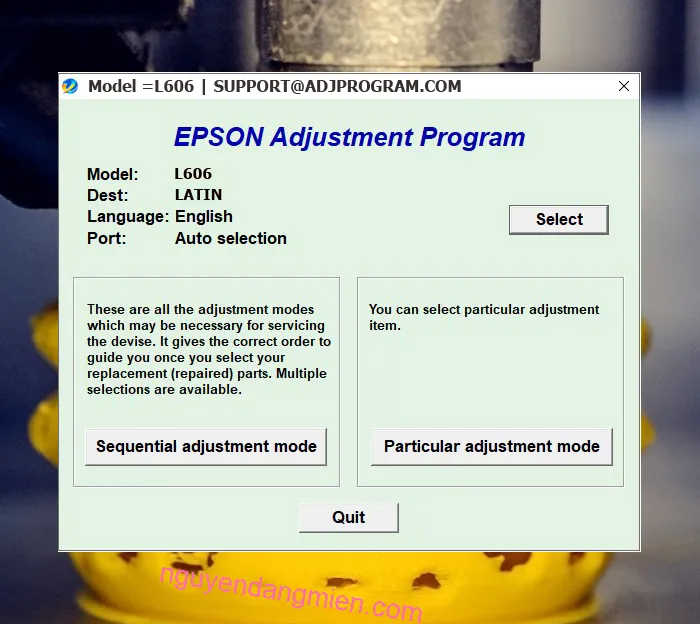 Epson L606 AdjProg