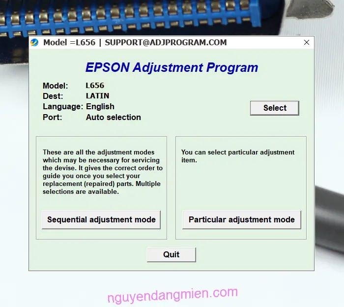 Epson L656 AdjProg