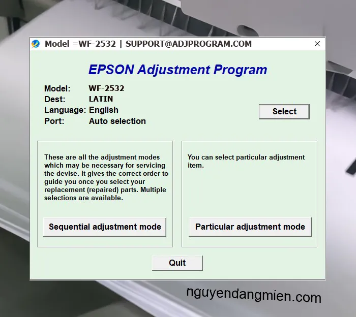 Epson WF-2532 AdjProg