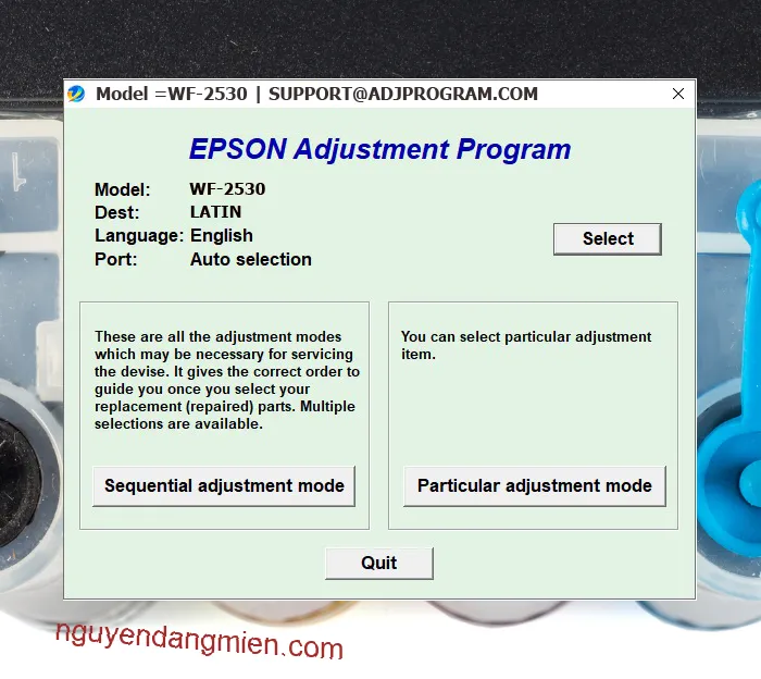 Epson WF-2530 AdjProg
