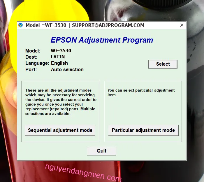 Epson WF-3530 AdjProg