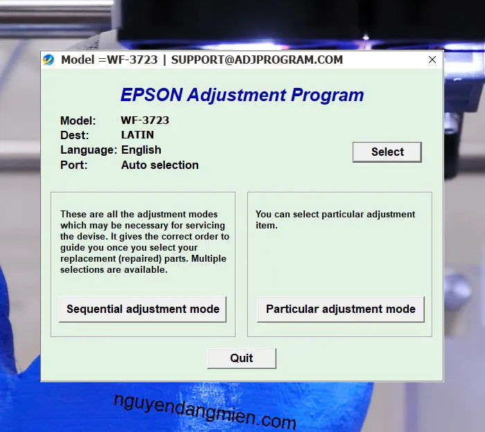 Epson WF-3723 AdjProg